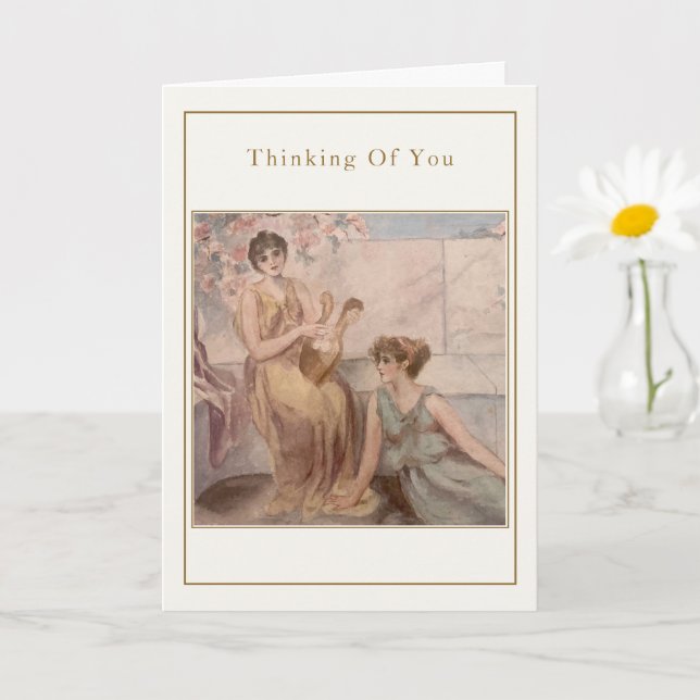 Tarjeta Classical Ladies – “Thinking of You” Card (Planta pequeña)