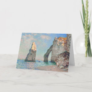 Tarjeta Claude Monet - Acantilados en Etretat