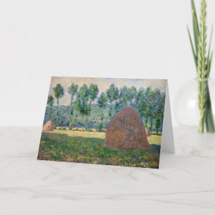 Tarjeta Claude Monet - Almiares cerca de Giverny