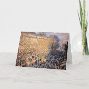 Tarjeta Claude Monet - Boulevard des Capucines en París