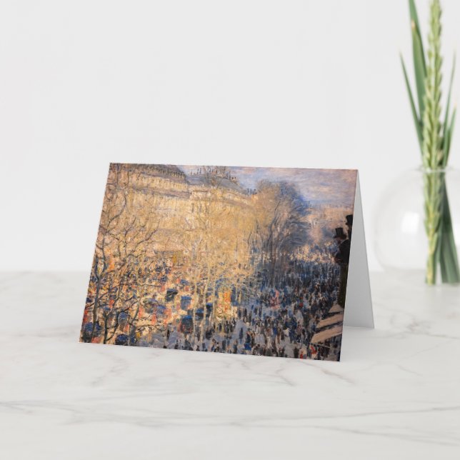 Tarjeta Claude Monet - Boulevard des Capucines en París (Anverso)