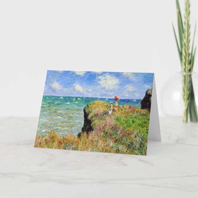 Tarjeta Claude Monet Clifftop Walk (Anverso)