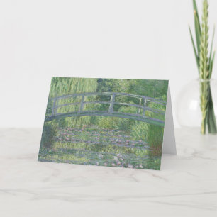 Tarjeta Claude Monet   El estanque acuático: Armonía verde