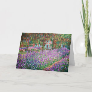 Tarjeta Claude Monet - El jardín del artista en Giverny