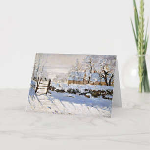Tarjeta Claude Monet, El Magpie,