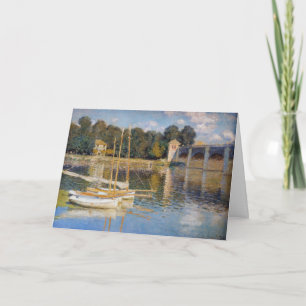 Tarjeta Claude Monet - El Puente de Argenteuil