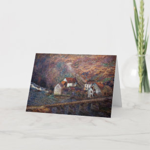 Tarjeta Claude Monet - El puente en Vervy