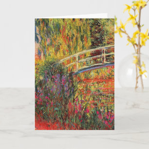 Tarjeta Claude Monet, El Puente Japonés,