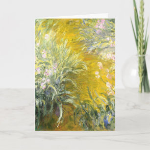 Tarjeta Claude Monet El sendero a través de los lirios acu