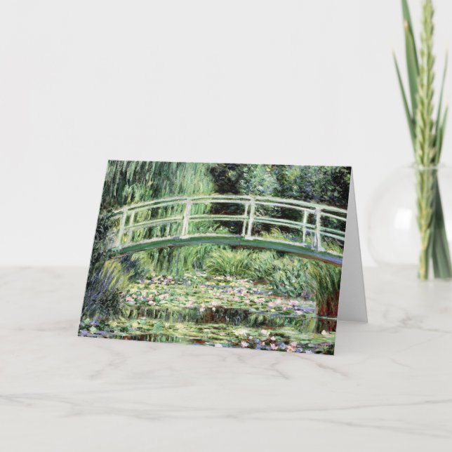 Tarjeta Claude Monet el | Waterlilies blanco, 1899 (Anverso)