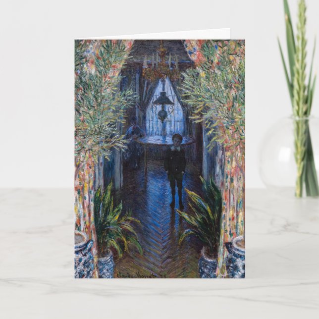 Tarjeta Claude Monet - Esquina del apartamento (Anverso)