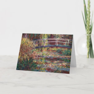 Tarjeta Claude Monet - Estanque de nenúfares, Armonía Rosa