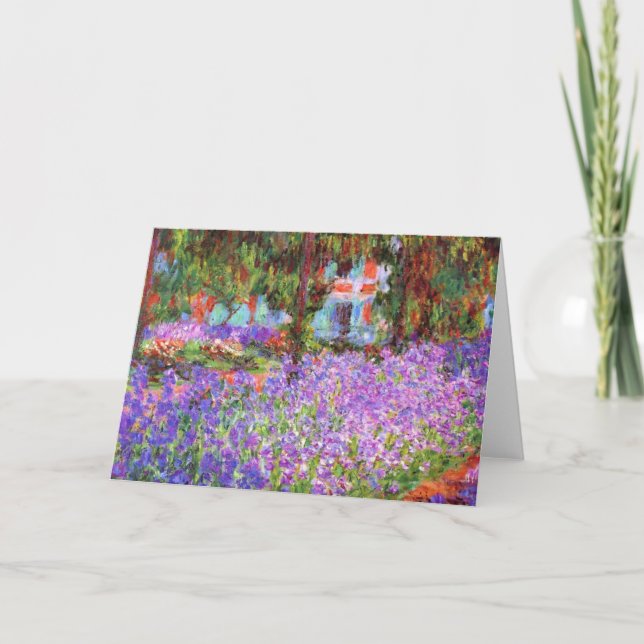 Tarjeta Claude Monet Garden (Anverso)