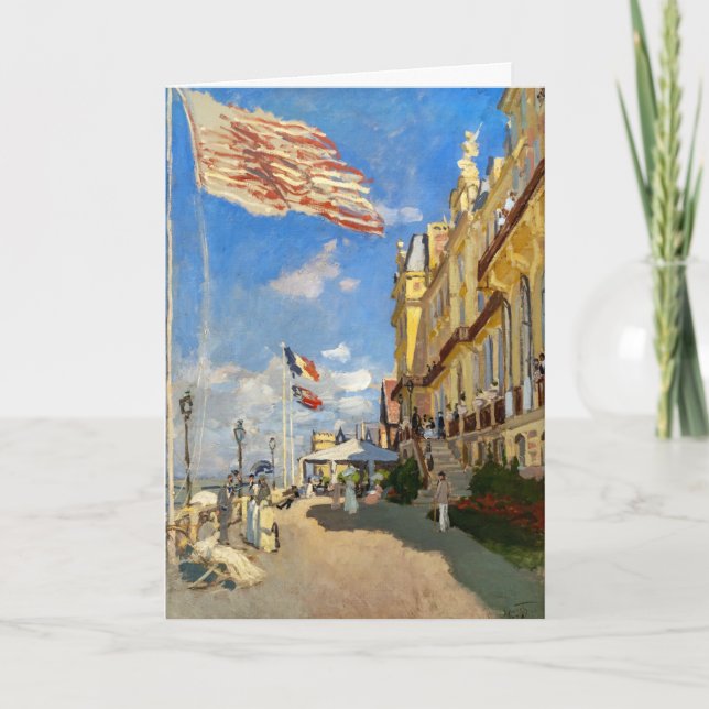 Tarjeta Claude Monet - Hotel des Roches Noires, Trouville (Anverso)