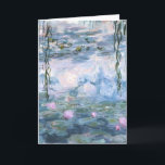 Tarjeta Claude Monet Impressionist Water Lillies Painting<br><div class="desc">Impressionist Landscape Painting by Claude Monet - Classic Masterpieces - Claude Monet's Nature Painting Series - Claude Monet Impressionist Water Lillies Painting</div>