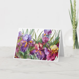 Tarjeta Claude Monet Iris