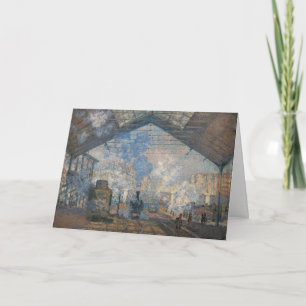 Tarjeta Claude Monet - La Estación Saint-Lazare
