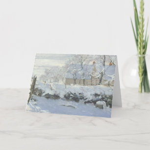 Tarjeta Claude Monet La Magpie