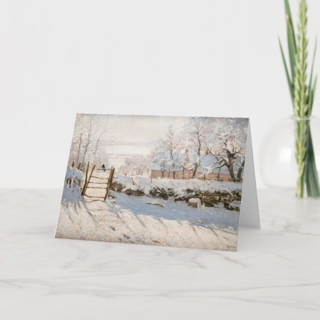 Tarjeta Claude Monet - La Urraca (Anverso)