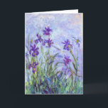 Tarjeta Claude Monet - Lilac Irises / Iris Mauves<br><div class="desc">Lilac Irises / Iris Mauves - Claude Monet,  1914-1917</div>