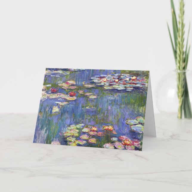 Tarjeta Claude Monet - Lilies de agua / Nympheas (Anverso)