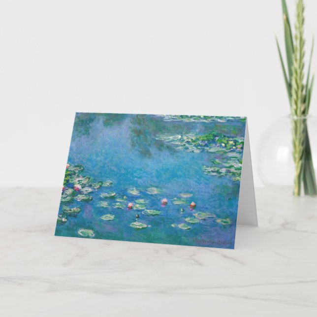 Tarjeta Claude Monet - Nenúfares 1906 (Anverso)