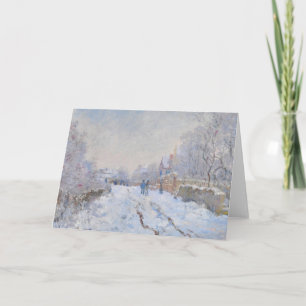 Tarjeta Claude Monet // Nieve en Argenteuil