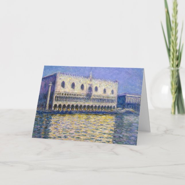 Tarjeta Claude Monet - Palacio de los perros (Anverso)