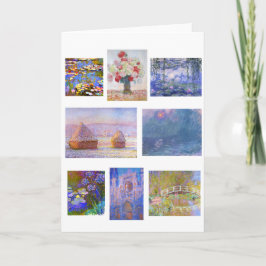 Tarjeta Claude Monet, pinturas Bellas Artes e impresionism