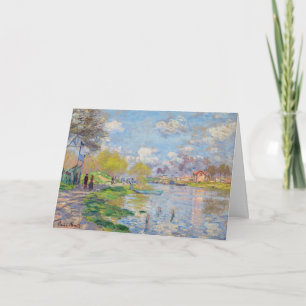Tarjeta Claude Monet - Primavera junto al Sena