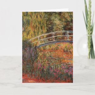 Tarjeta Claude Monet Puente Japonés Giverny Arte