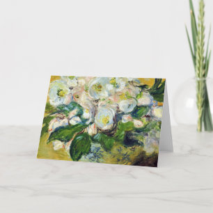 Tarjeta Claude Monet - Rosas Navidades