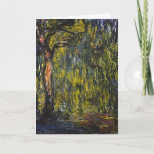 Tarjeta Claude Monet Sauce Llorón Arte Impresionista