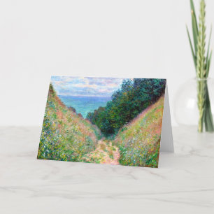 Tarjeta Claude Monet: Sendero en La Cavee Pourville