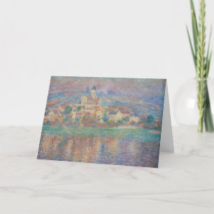 Tarjeta Claude Monet - Vetheuil, Atardecer