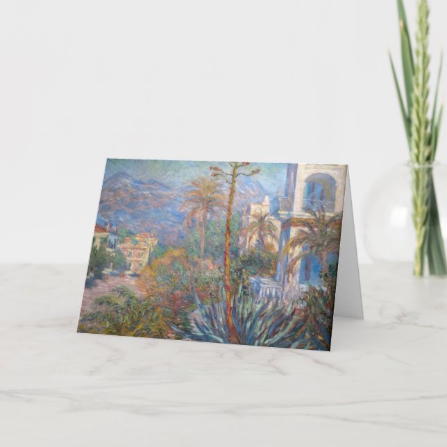 Tarjeta Claude Monet - Villas de Bordighera (Anverso)