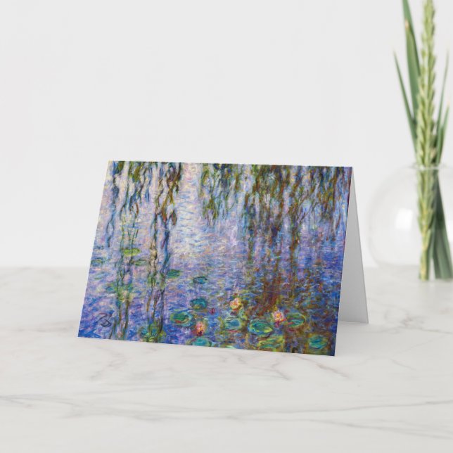 Tarjeta Claude Monet - Water Lilies (Anverso)