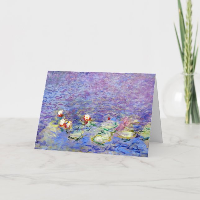 Tarjeta Claude Monet - Water Lilies (Anverso)