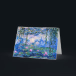 Tarjeta Claude Monet - Water Lilies, 1919,<br><div class="desc">Famoso cuadro de Claude Monet,  Water Lilies,  1919.</div>