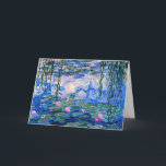 Tarjeta Claude Monet - Water Lilies, 1919,<br><div class="desc">Famoso cuadro de Claude Monet,  Water Lilies,  1919.</div>