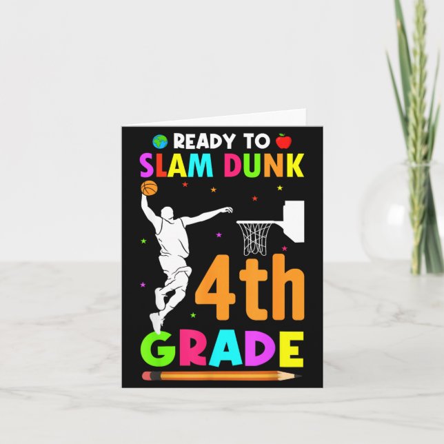 Tarjeta Clavado de béisbol Último día de clases Cuarto gra (Anverso)