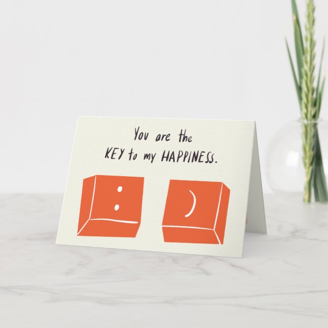 Tarjeta CLAVE de mi felicidad (Anverso)