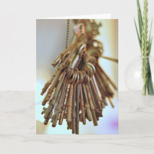 Tarjeta Claves de vintage