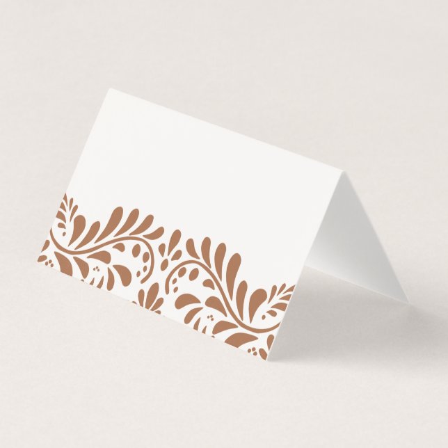 Tarjeta Clay Talavera Tile Fiesta Place Card Decoración de (Anverso)