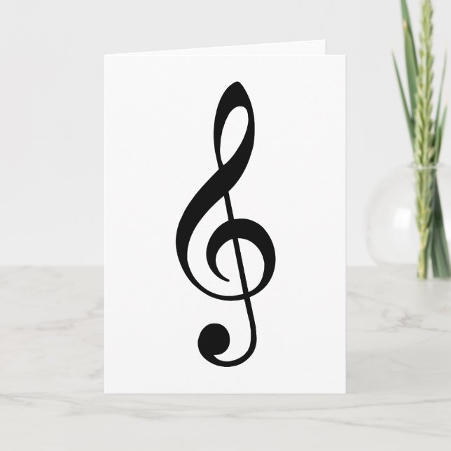 Tarjeta Clef agudo negro (Anverso)