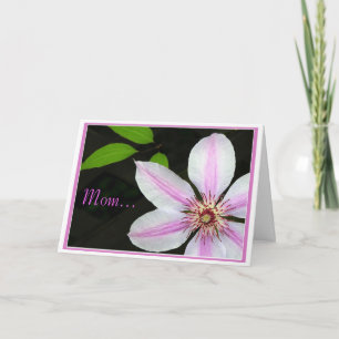 Tarjeta Clemátide de mamá