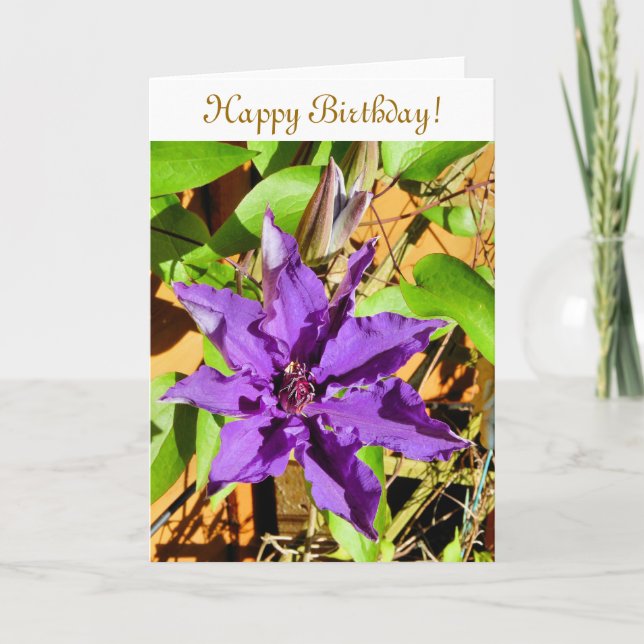 TARJETA CLEMATIS (Anverso)