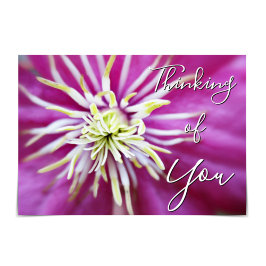 Tarjeta Clematis Pink-Purple
