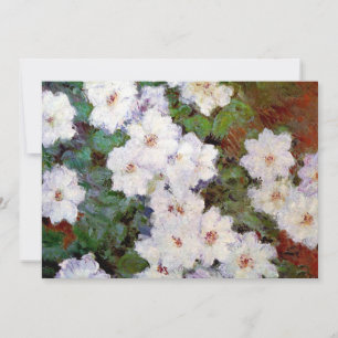 Tarjeta Clematis, pintura de Monet de 1887,
