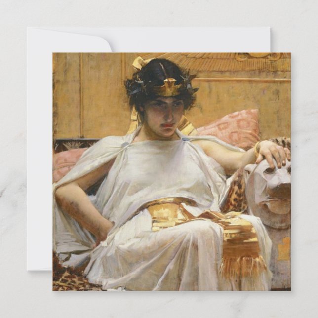 Tarjeta Cleopatra (antigua reina egipcia) (Anverso)